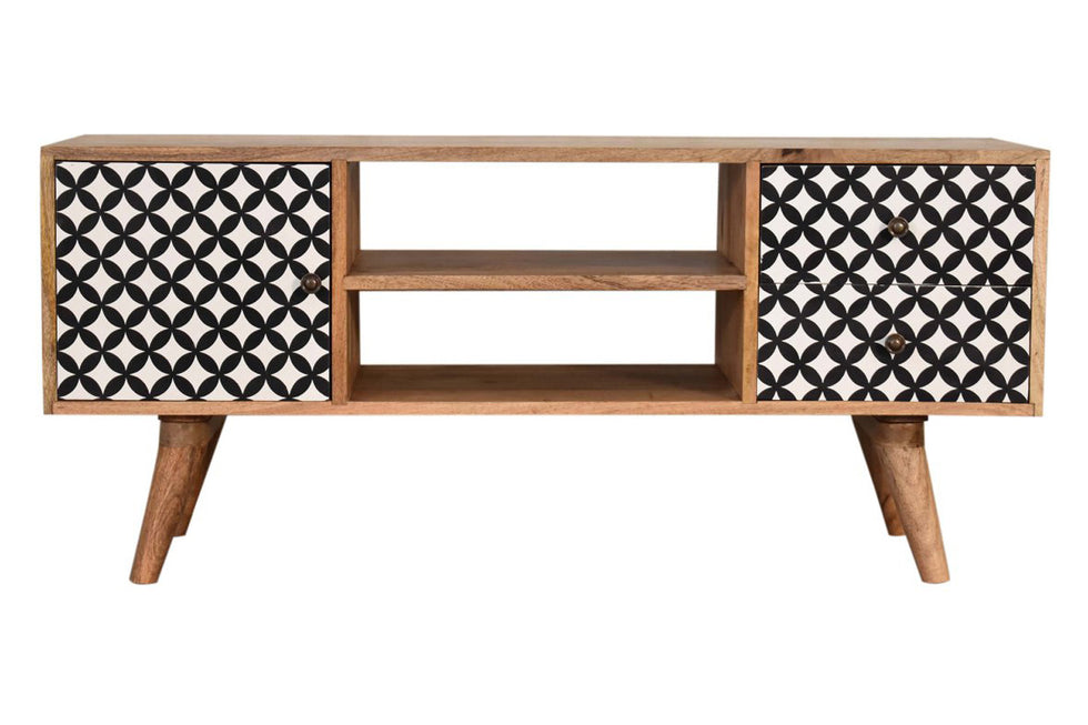 Artisan - Diamond Screen Printed Entertainment Unit