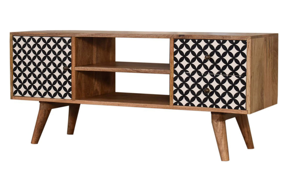Artisan - Diamond Screen Printed Entertainment Unit