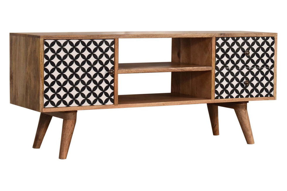 Artisan - Diamond Screen Printed Entertainment Unit