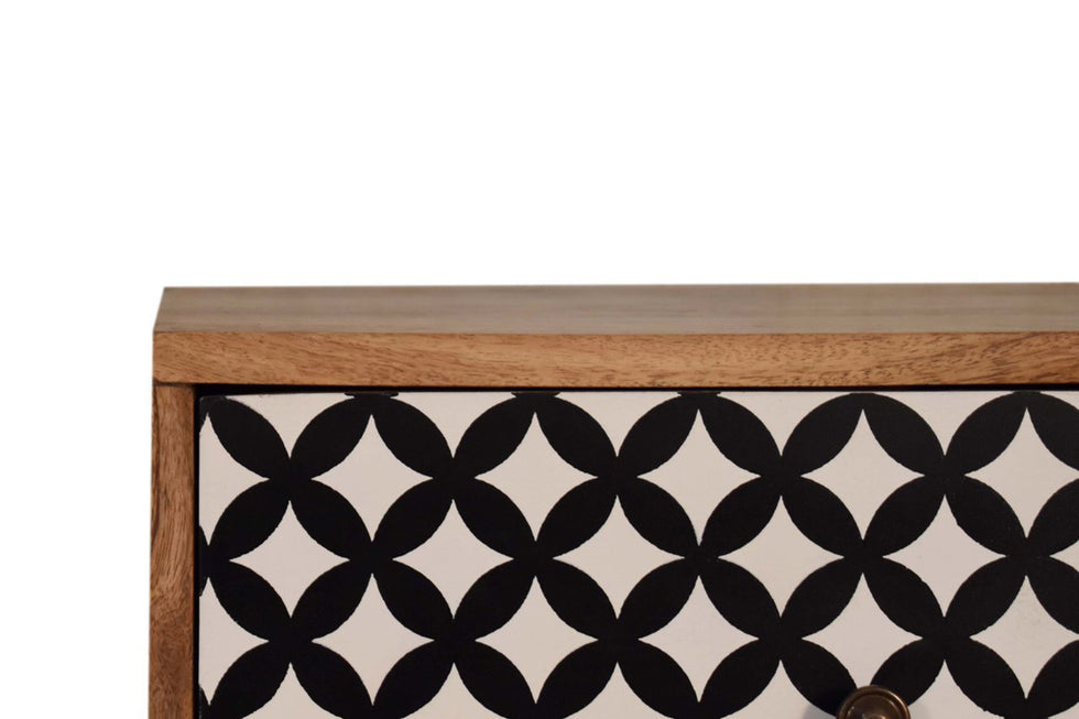 Artisan - Diamond Screen Printed Bedside