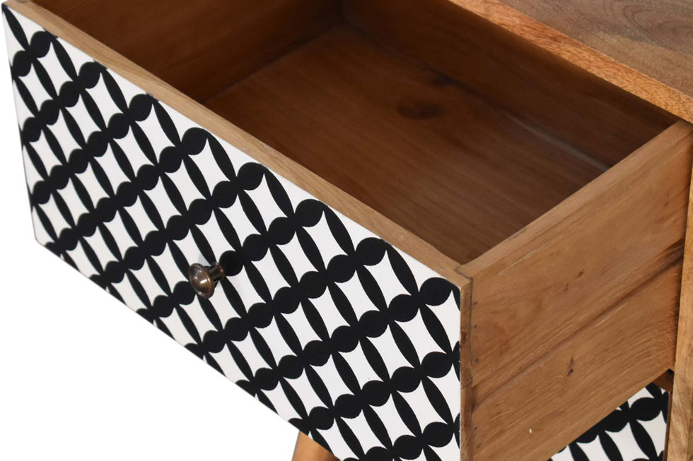Artisan - Diamond Screen Printed Bedside