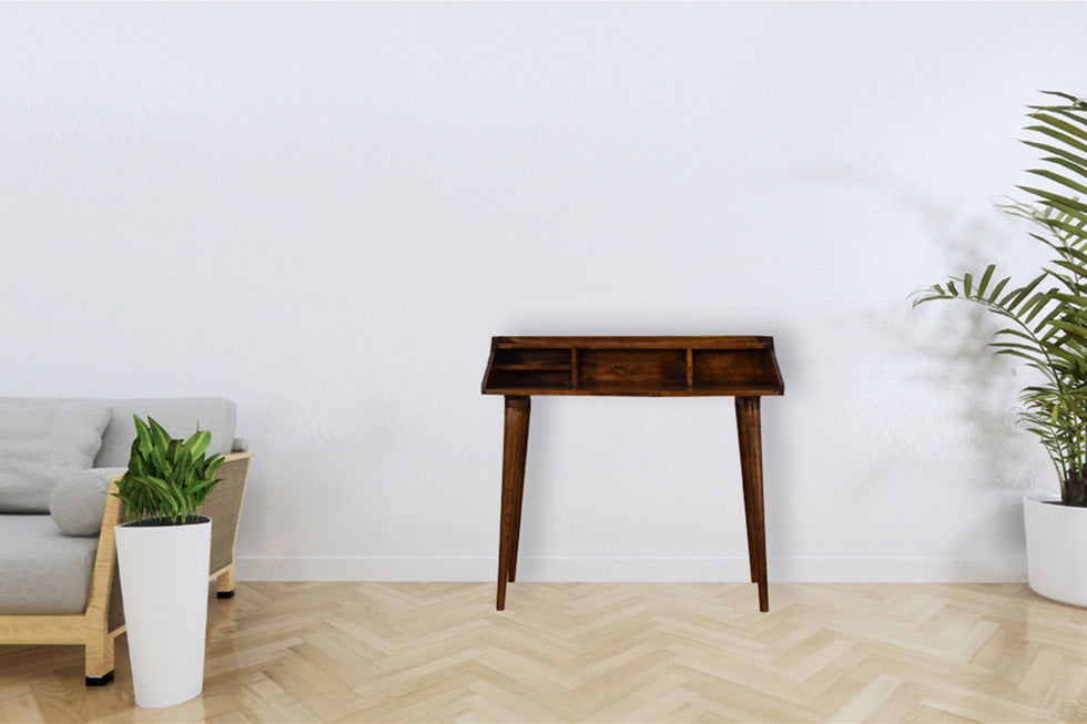 Artisan - Multi Drawer Writing Desk in Chestnut