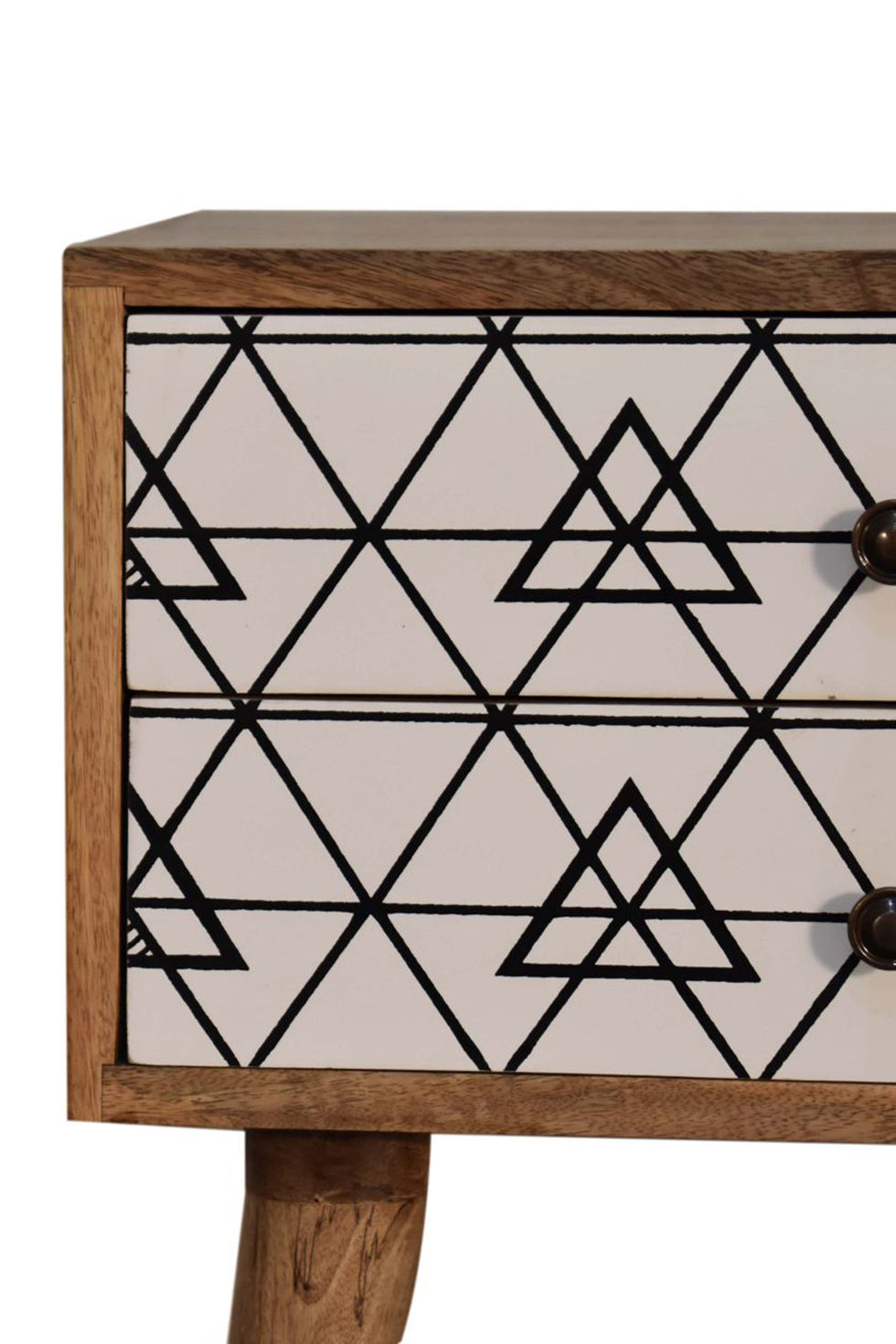 Artisan - Triangle Printed Bedside
