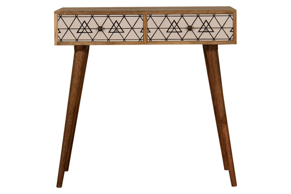 Artisan - Triangle Printed Console Table