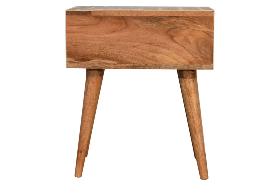 Artisan - Honeycomb Bone Inlay Bedside