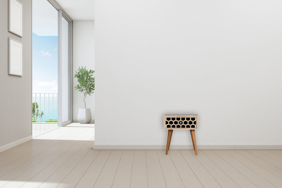 Artisan - Honeycomb Bone Inlay Bedside