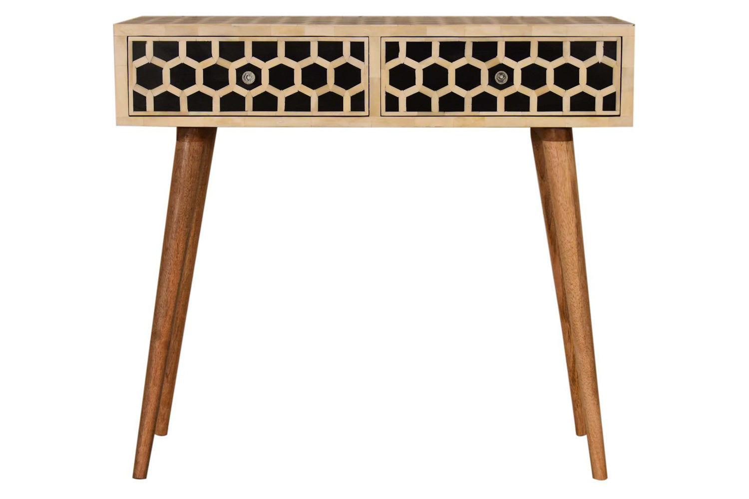 Artisan - Honeycomb Bone Inlay Console Table