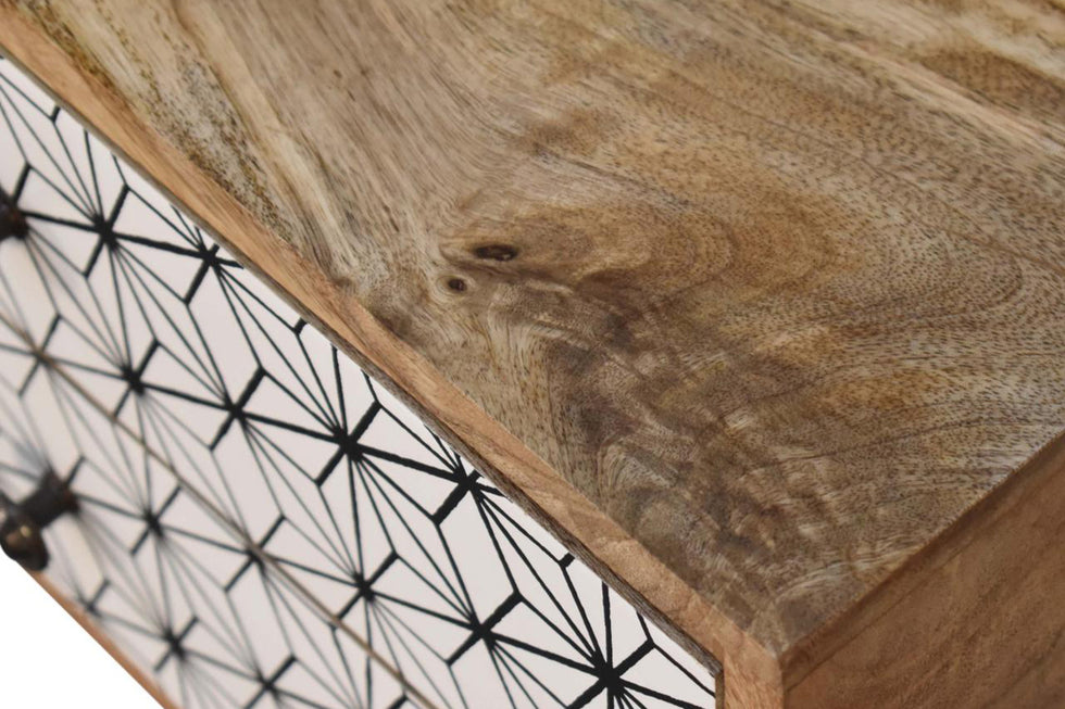 Artisan - Prima Bedside with 2 Drawers Tall Legs