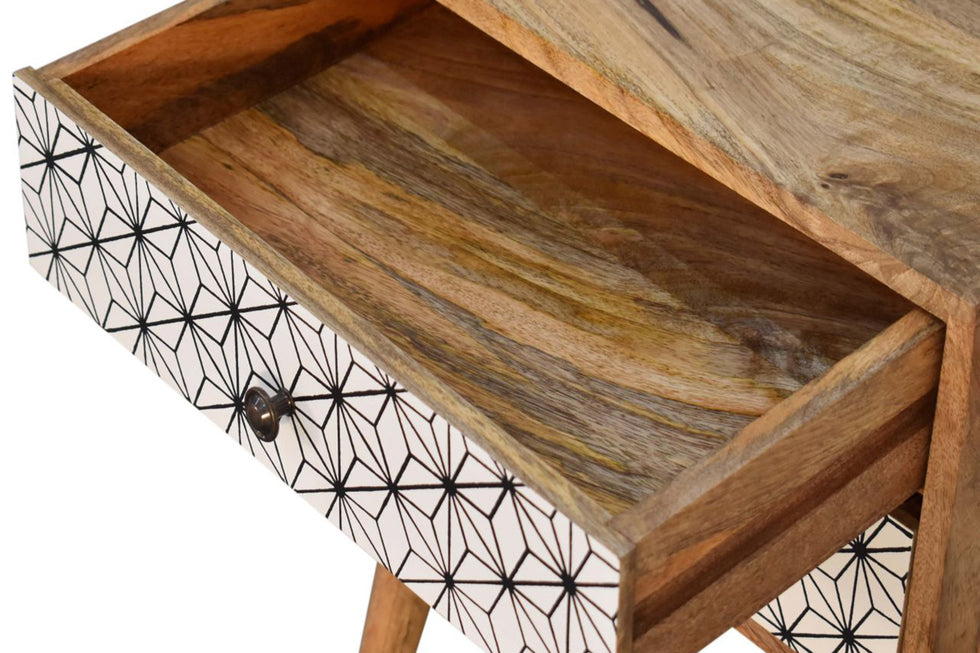 Artisan - Prima Bedside with 2 Drawers Tall Legs