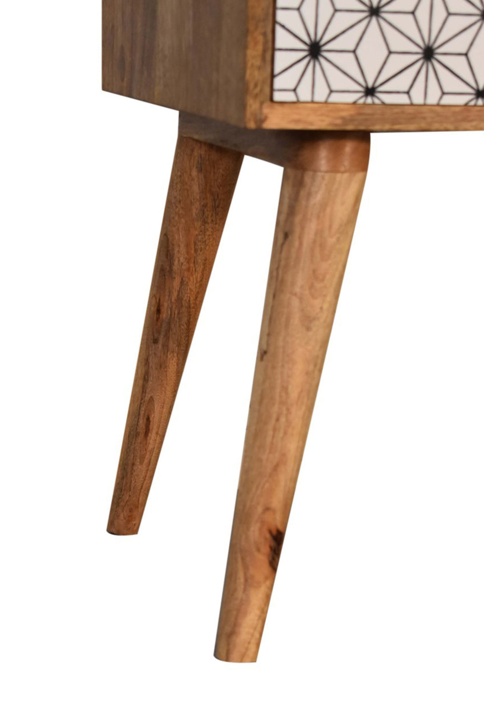 Artisan - Prima Bedside with 2 Drawers Tall Legs