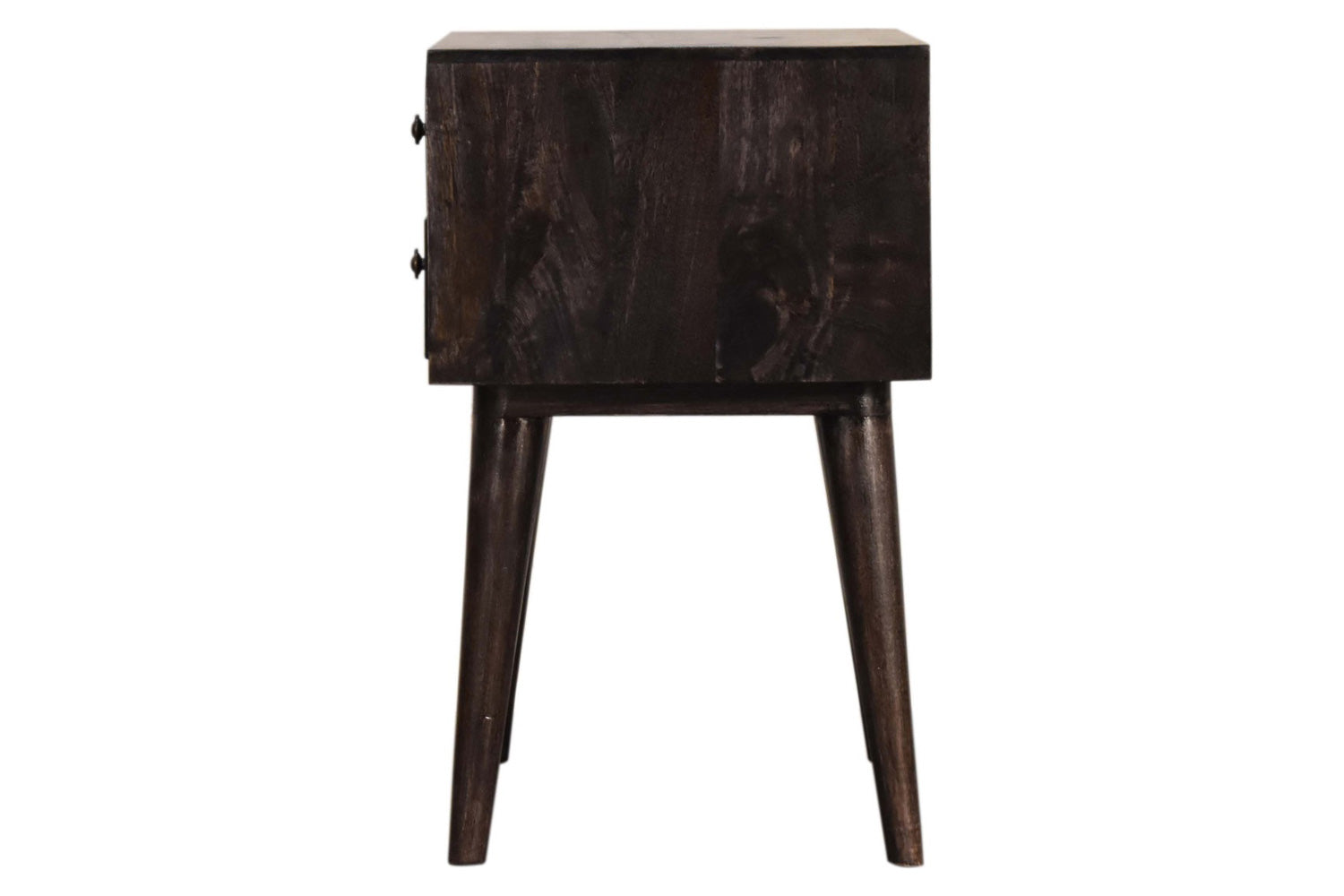 Artisan - Modern Solid Wood Bedside in Ash Black