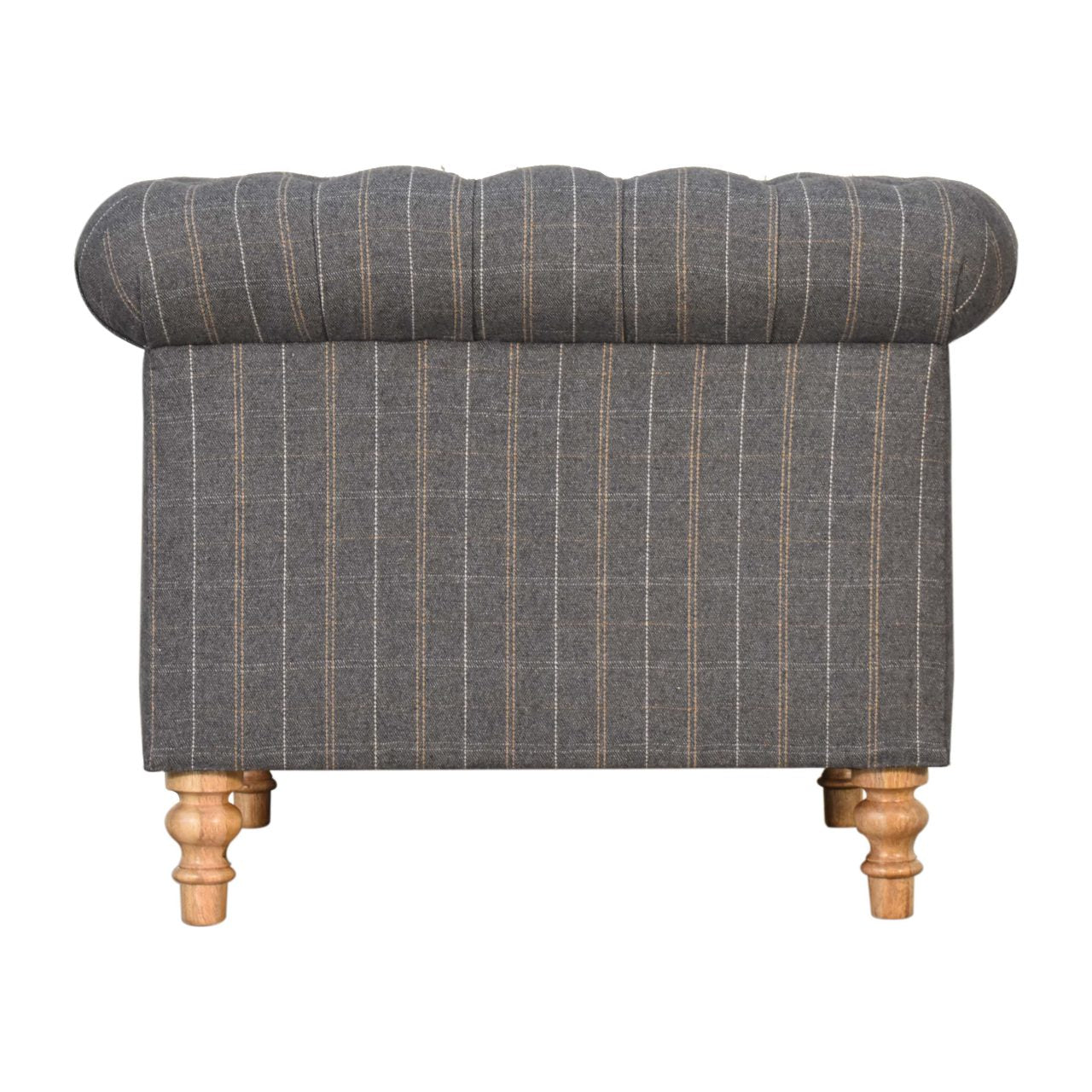 Artisan - Chesterfield Armchair in Pewter, Tweed