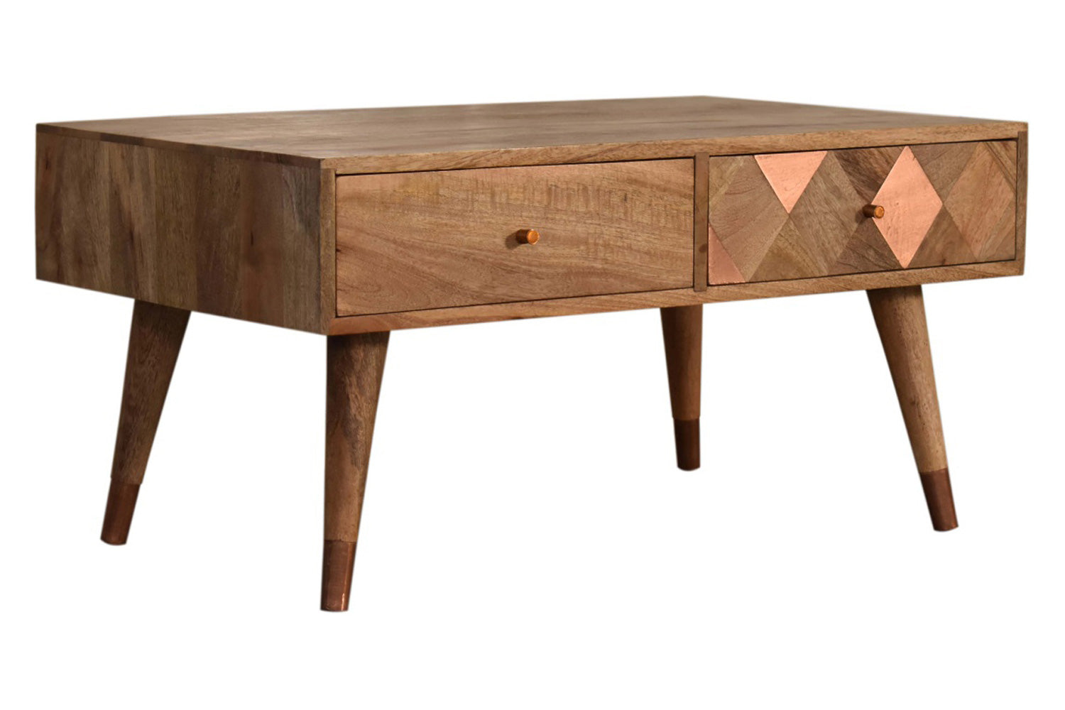 Artisan - Oak-ish Copper Inlay Coffee Table