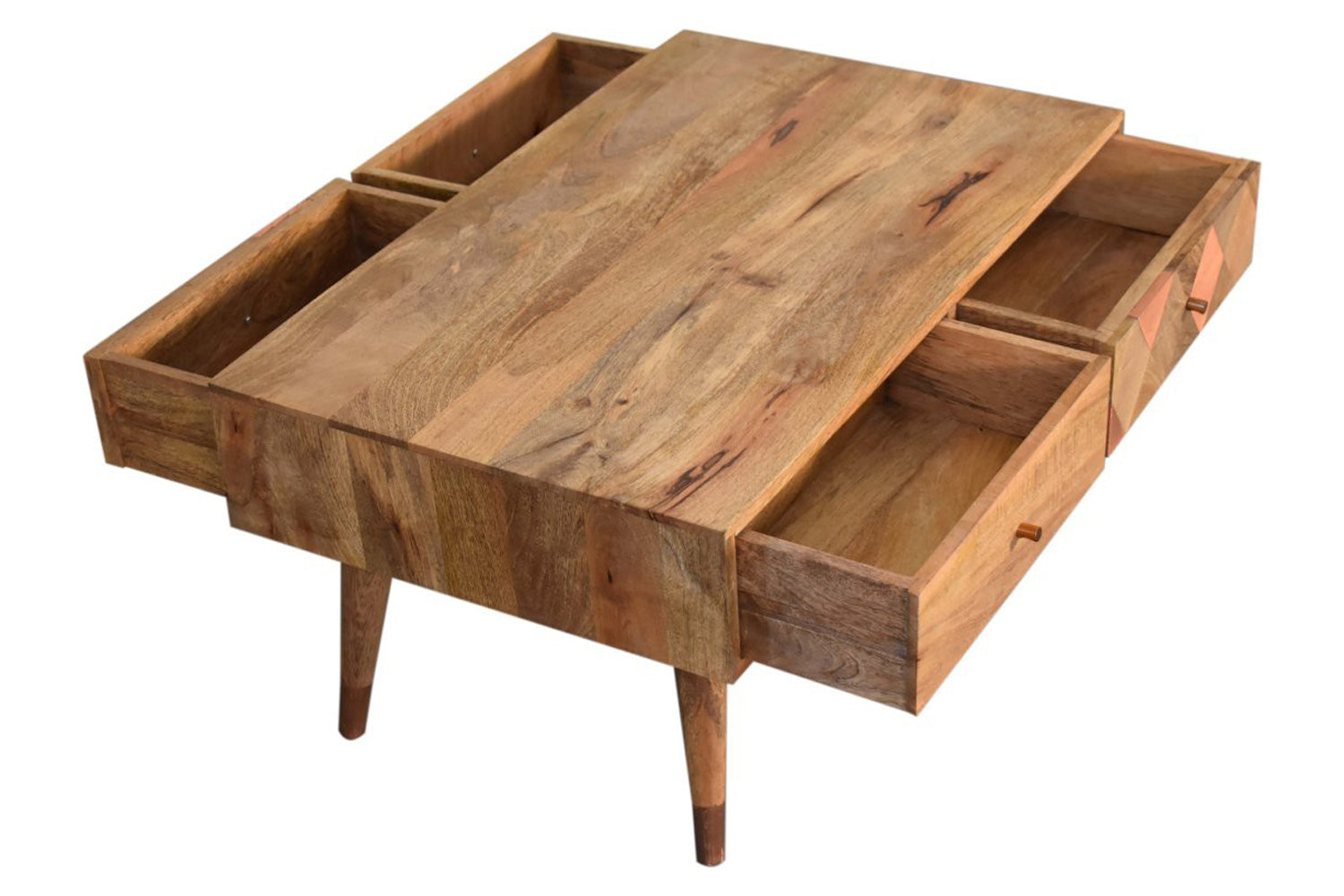 Artisan - Oak-ish Copper Inlay Coffee Table