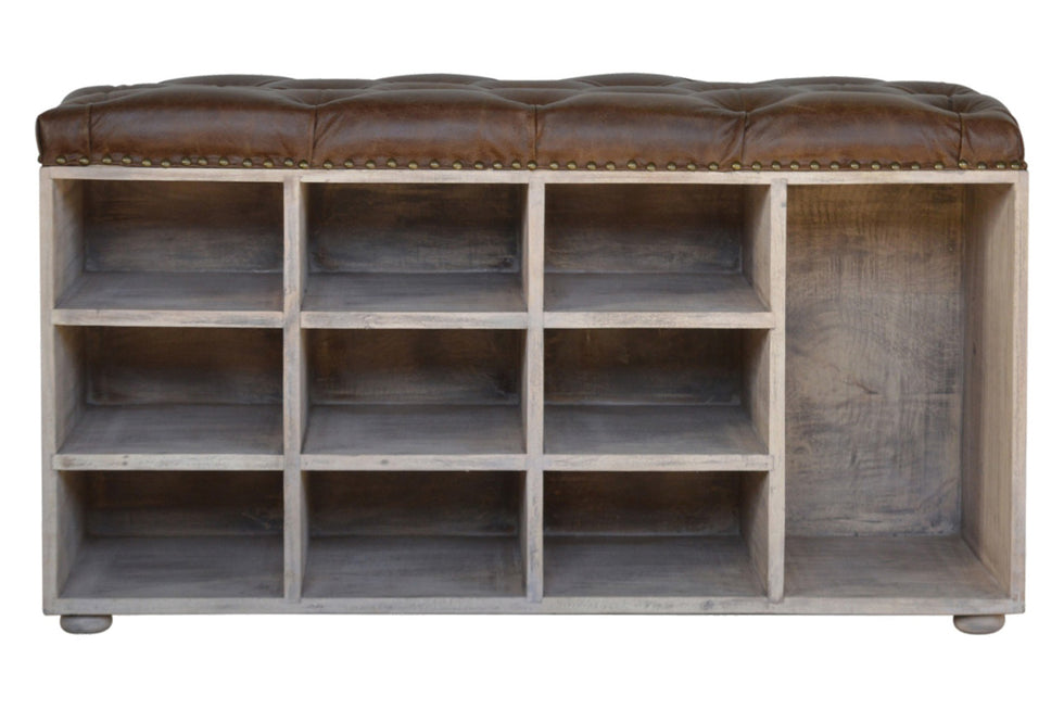 Artisan - Buffalo Hide Acid Wash Shoe Cabinet