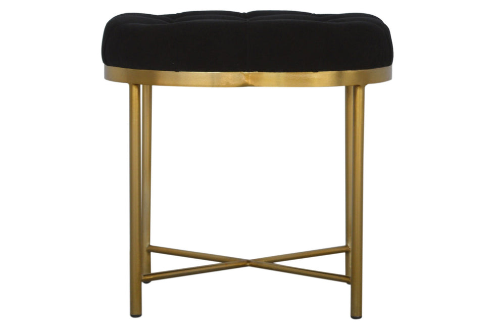 Artisan - Deep Button Velvet Footstool