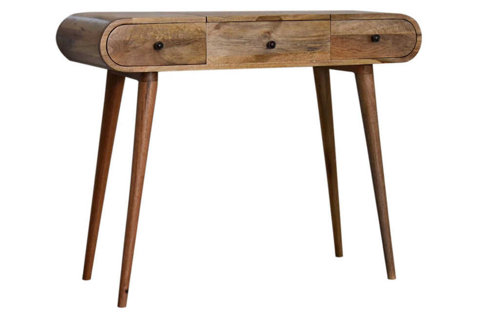 Artisan - Solid Wood Dressing Table with Foldable Mirror