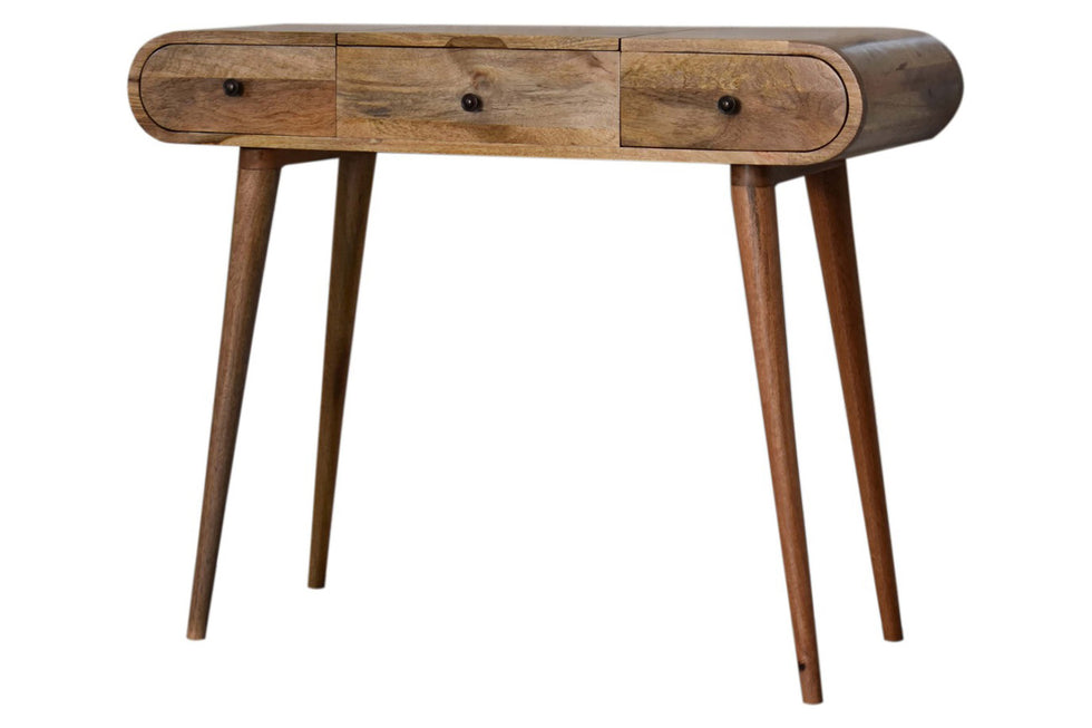 Artisan - Solid Wood Dressing Table with Foldable Mirror