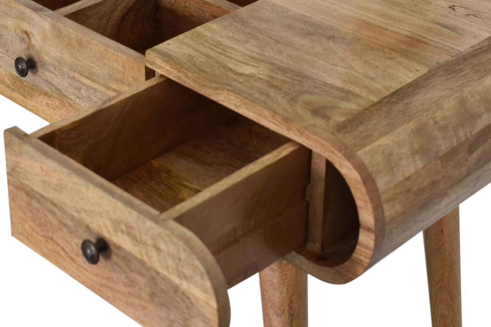 Artisan - Solid Wood Dressing Table with Foldable Mirror