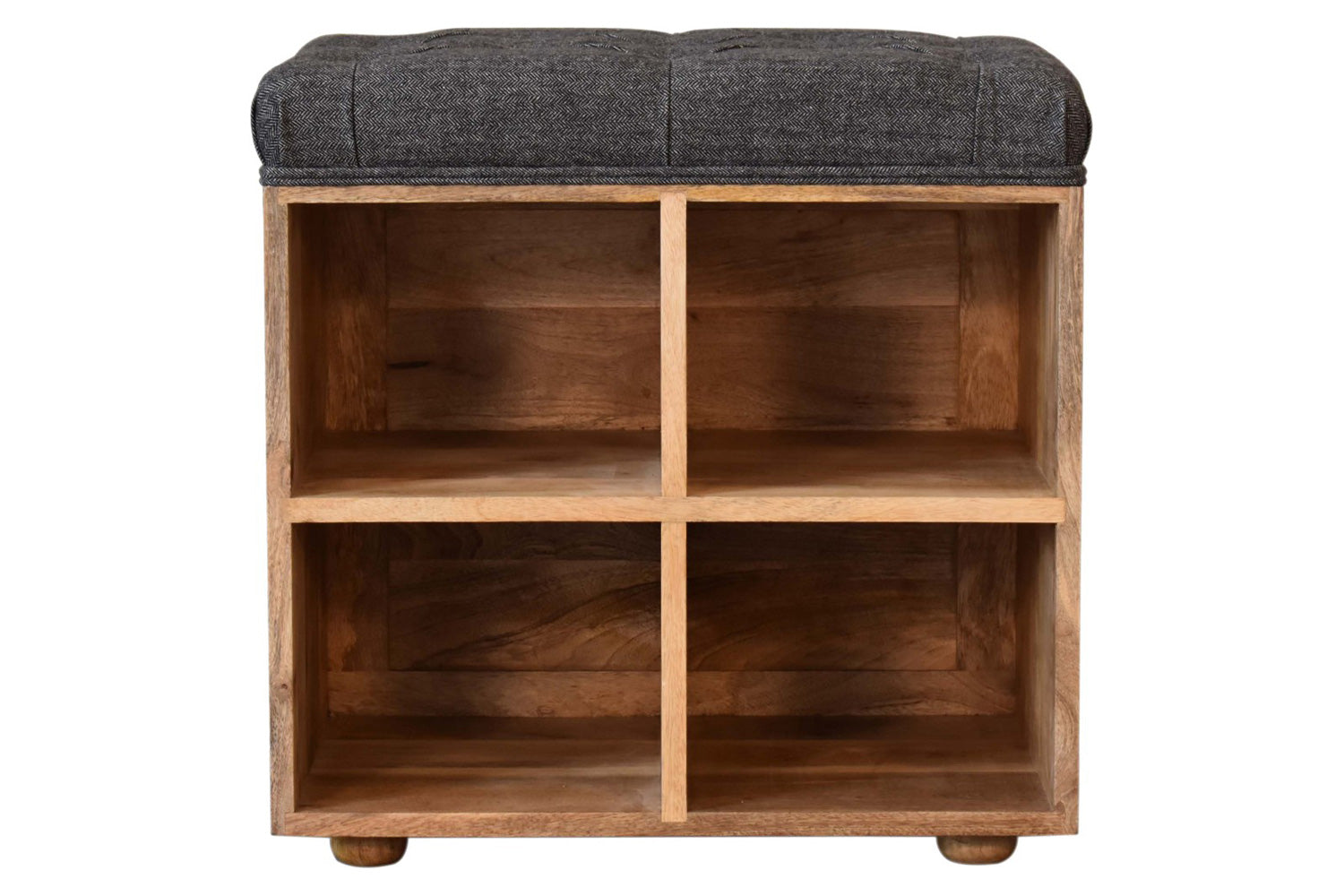 Artisan - Mini Black Shoe Storage Footstool