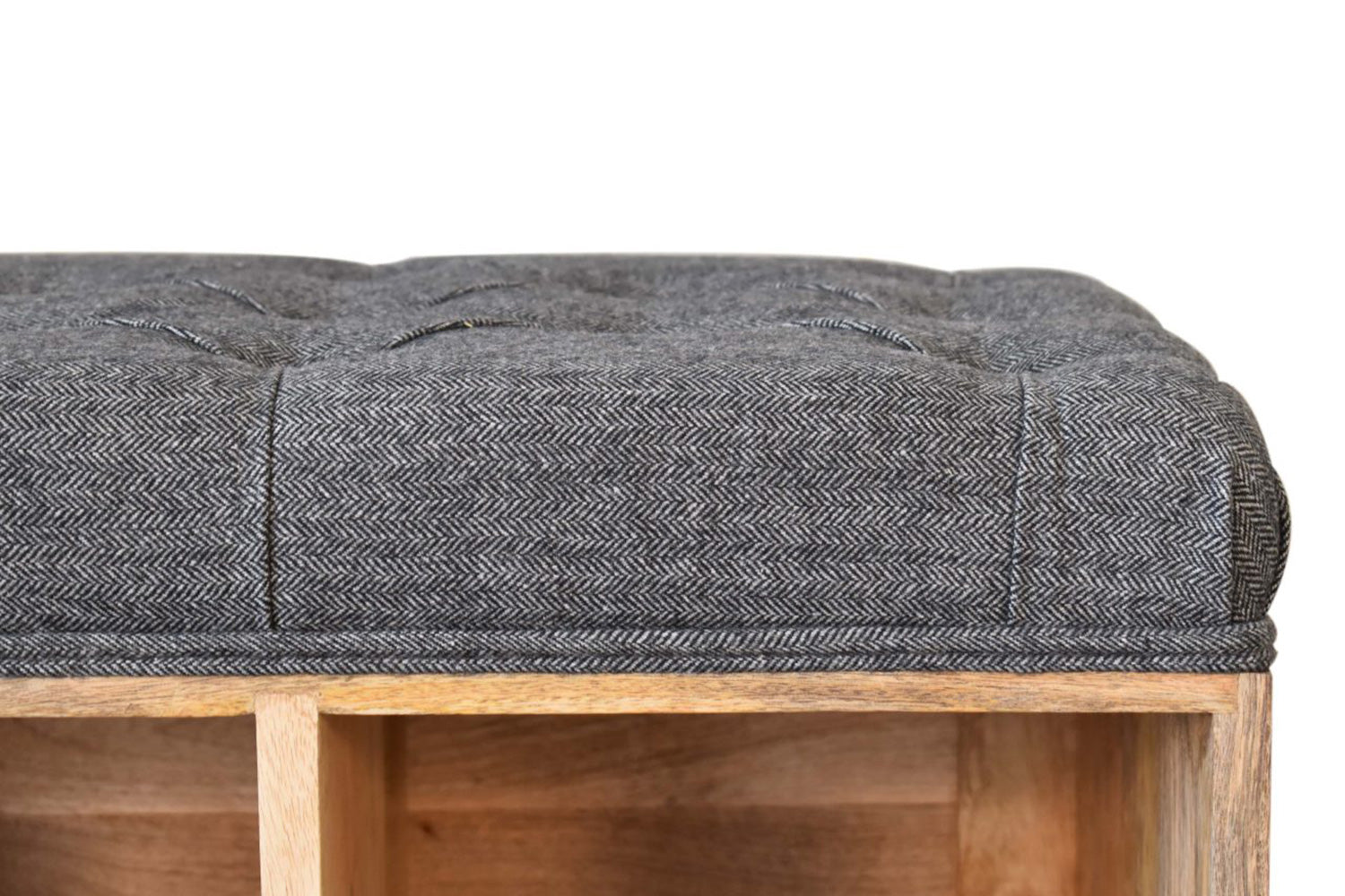 Artisan - Mini Black Shoe Storage Footstool