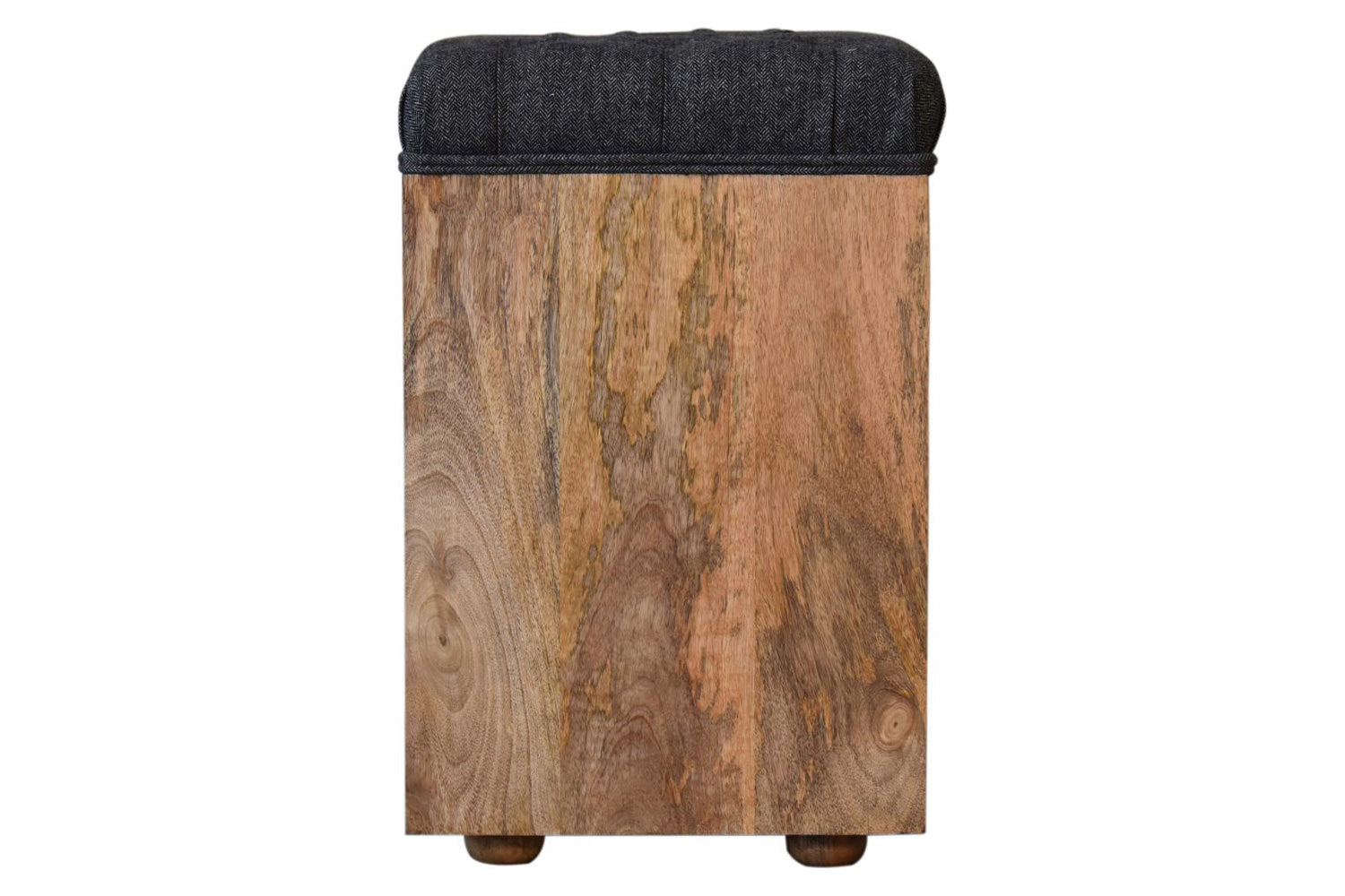 Artisan - Mini Black Shoe Storage Footstool