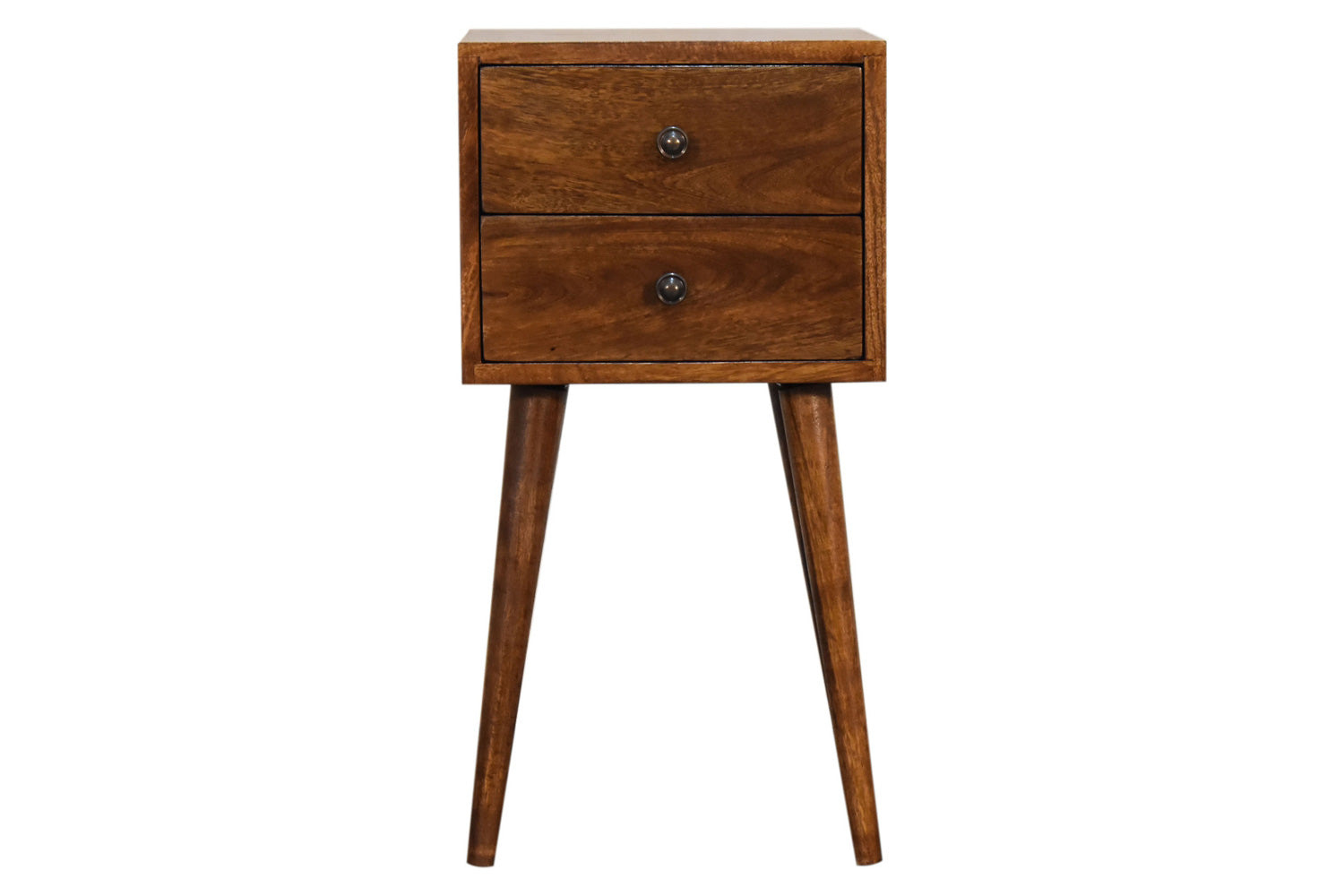Artisan - Mini 2 Drawer Bedside in Chestnut