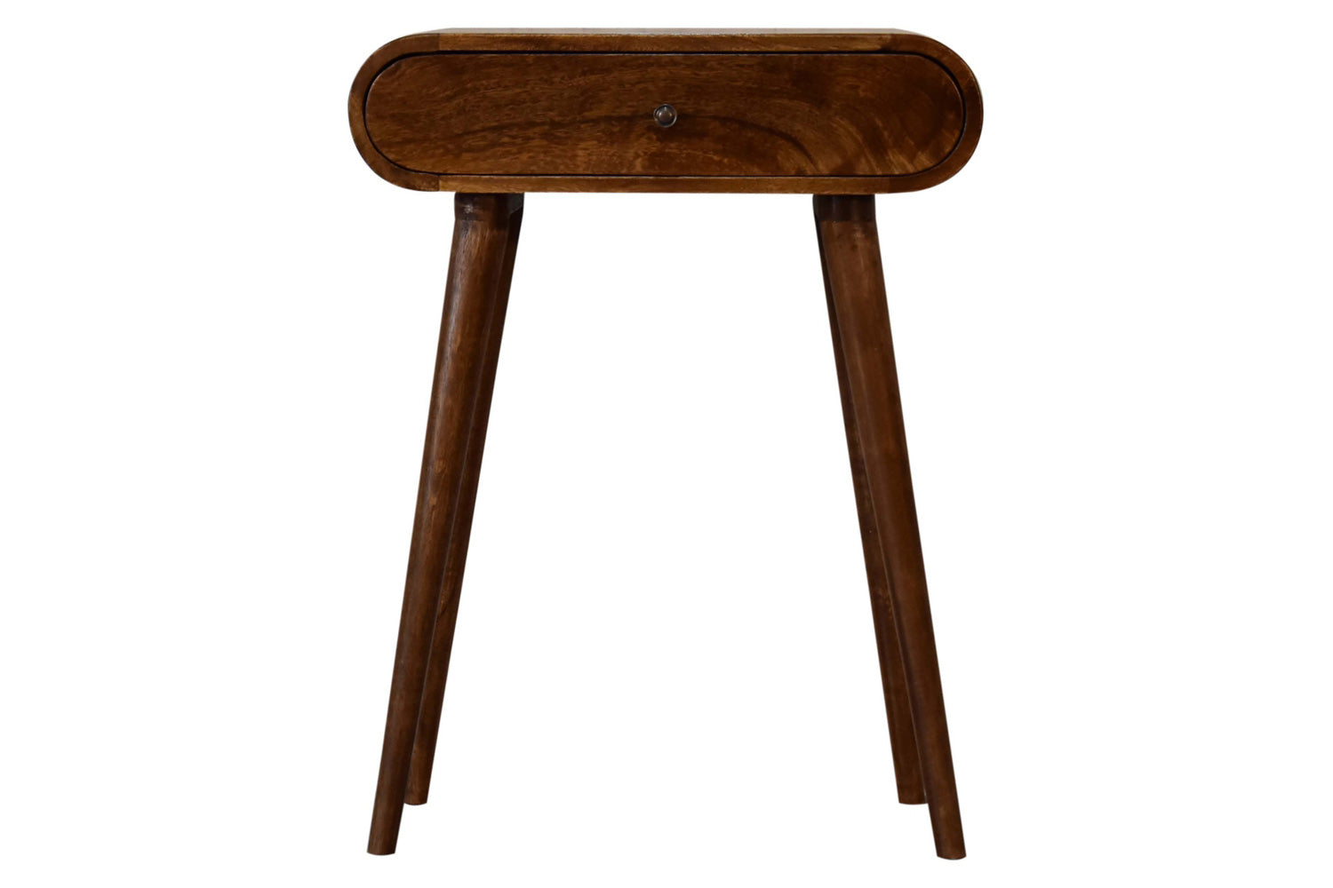 Artisan - Mini Rounded Mini Console Table in Chestnut
