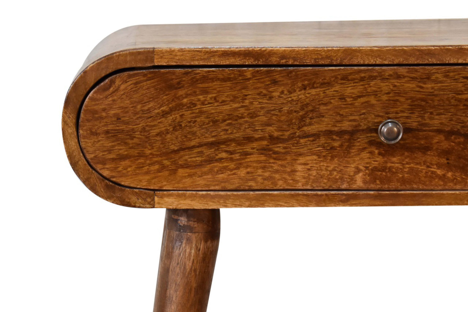 Artisan - Mini Rounded Mini Console Table in Chestnut