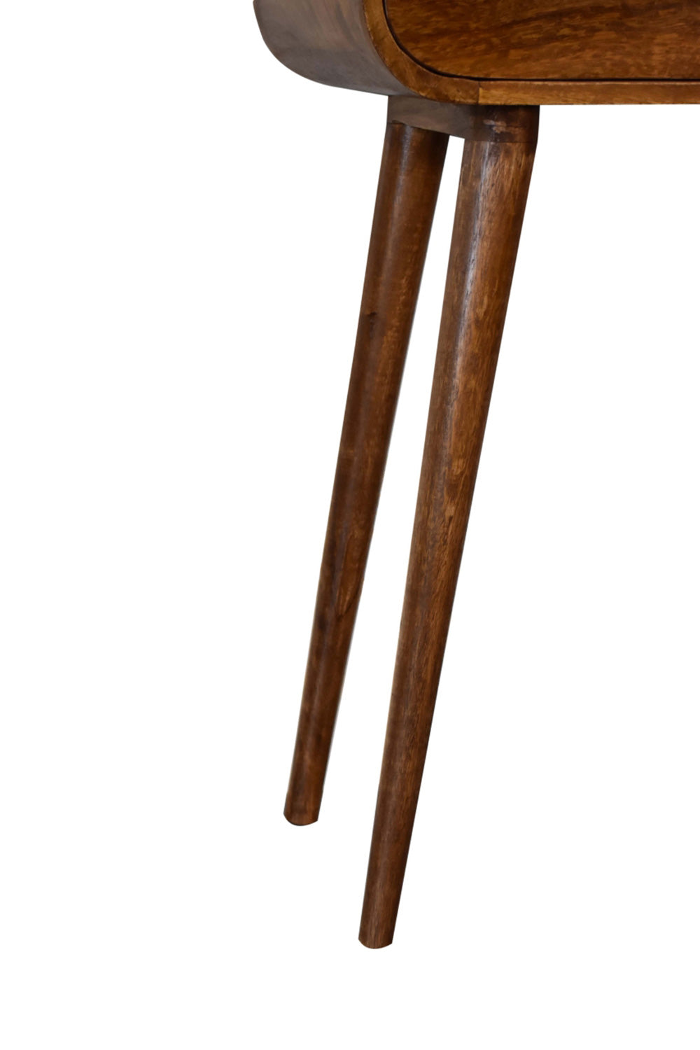 Artisan - Mini Rounded Mini Console Table in Chestnut