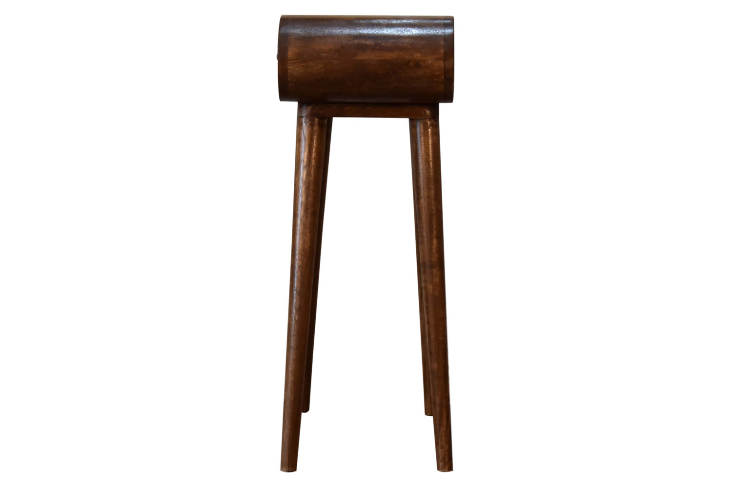 Artisan - Mini Rounded Mini Console Table in Chestnut