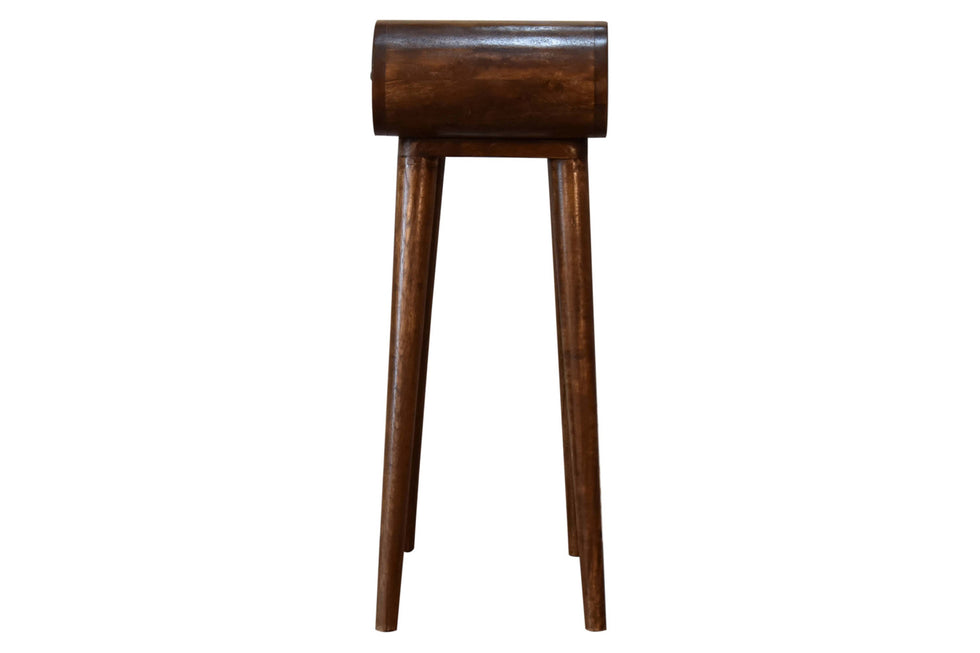 Artisan - Mini Rounded Mini Console Table in Chestnut