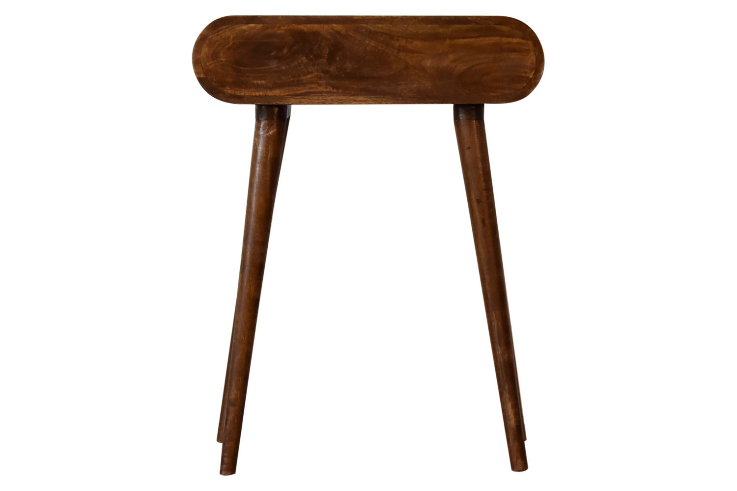 Artisan - Mini Rounded Mini Console Table in Chestnut