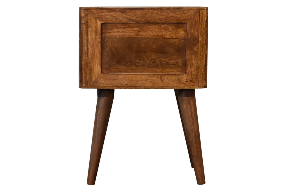 Artisan - Arch Bedside in Chestnut