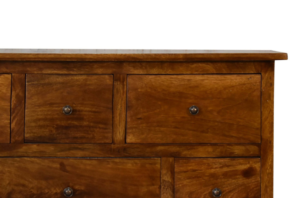 Artisan - Solid Wood 8 Drawer Chest in Chestnut