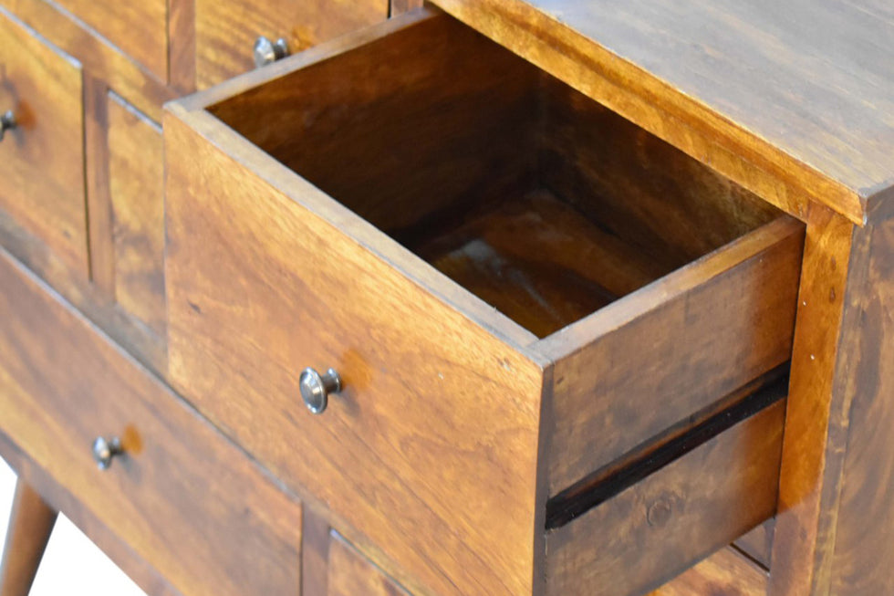 Artisan - Solid Wood 8 Drawer Chest in Chestnut