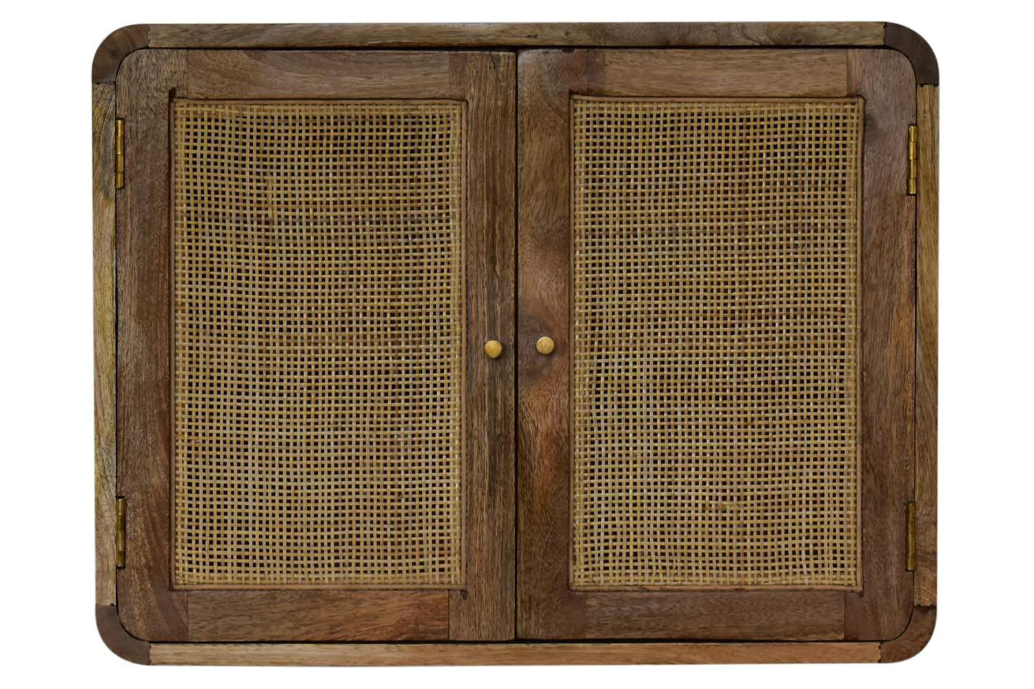 Artisan - Gray Washed Wall Mounted Woven Cabinet