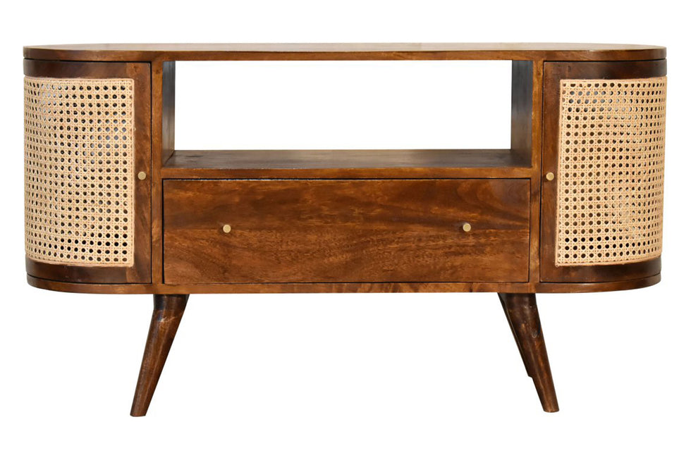 Artisan - Woven Media Unit in Chestnut