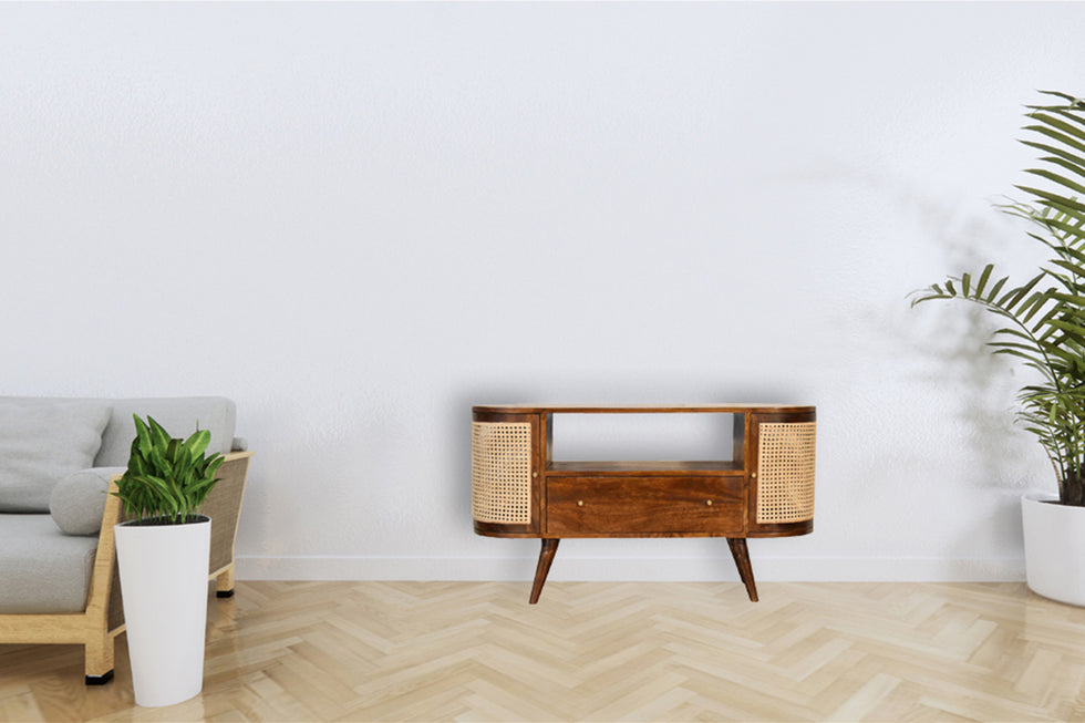 Artisan - Woven Media Unit in Chestnut