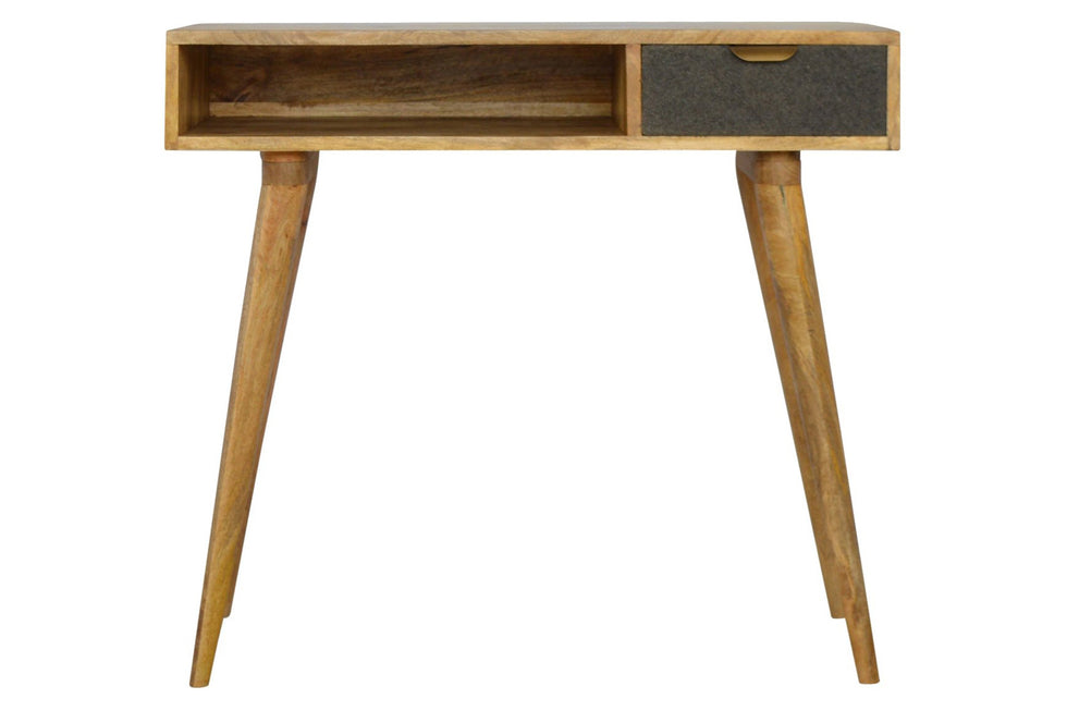 Artisan - Gray Tweed Writing Desk