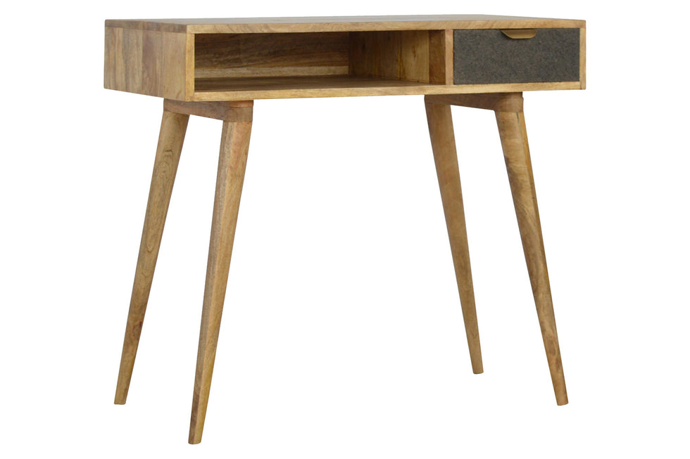 Artisan - Gray Tweed Writing Desk