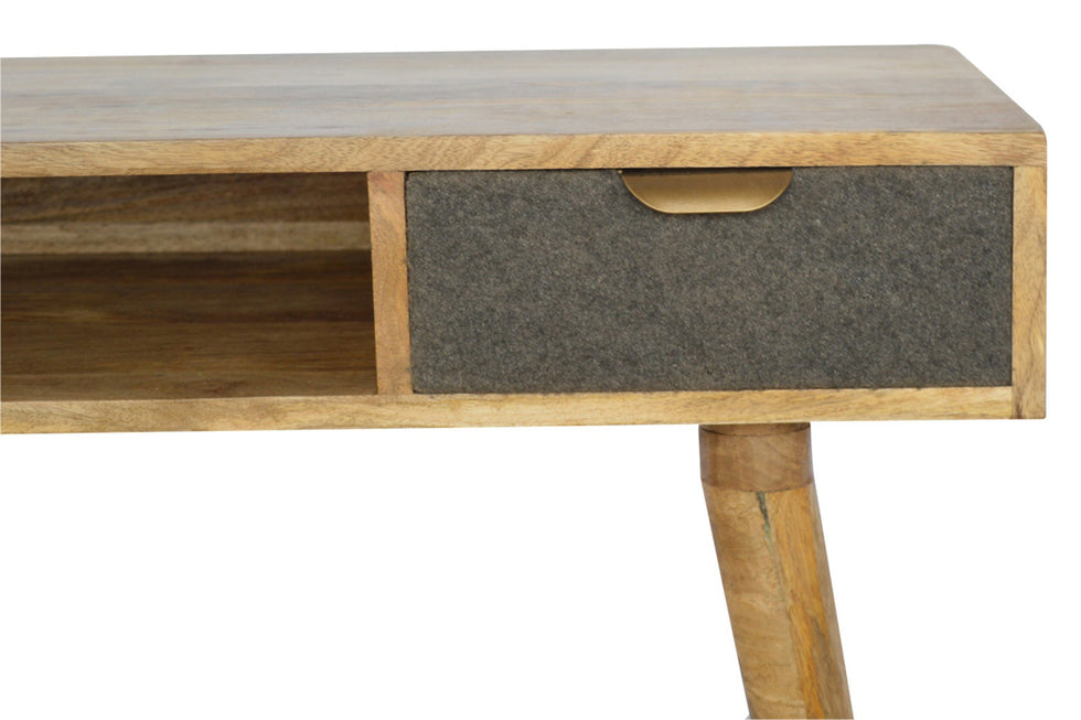 Artisan - Gray Tweed Writing Desk