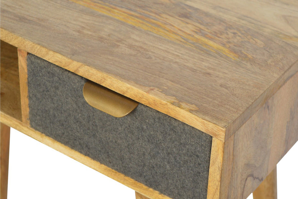 Artisan - Gray Tweed Writing Desk