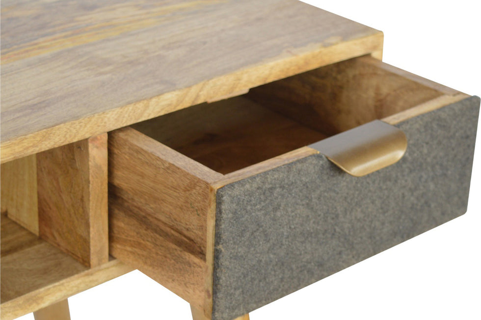Artisan - Gray Tweed Writing Desk