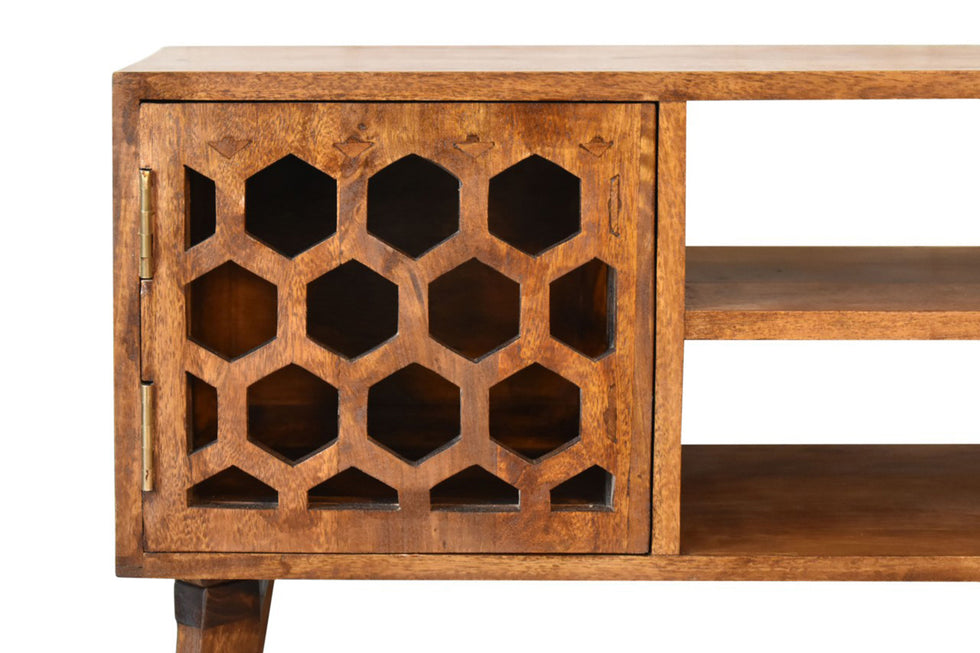 Artisan - Comb Media Unit in Chestnut