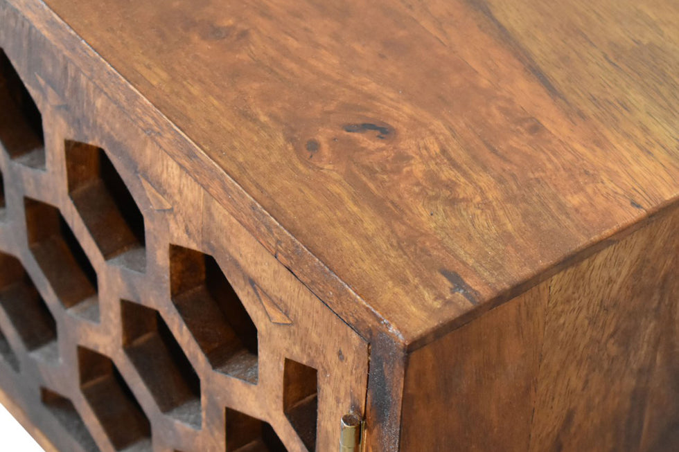 Artisan - Comb Media Unit in Chestnut
