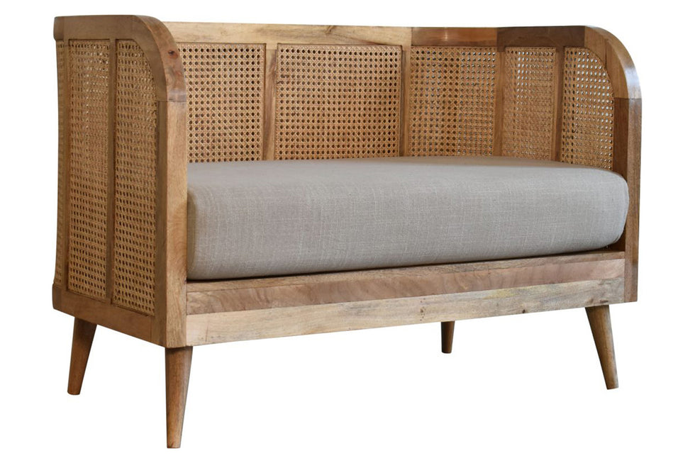Artisan - Mud Linen Rattan Sofa