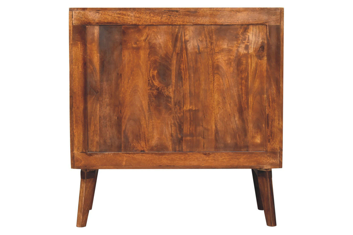 Artisan - Cubed Brass Inlay Cabinet in Chestnut
