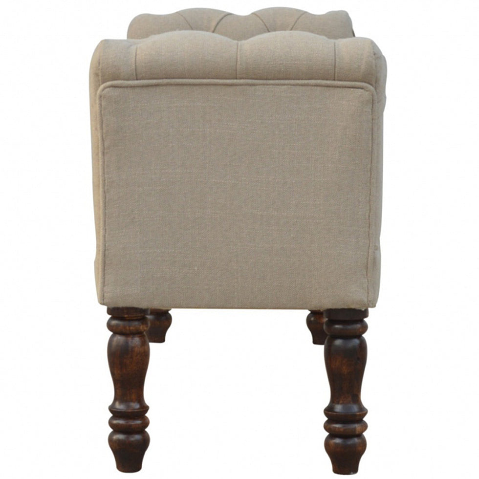 Artisan - Bedroom Bench in Mud, Linen