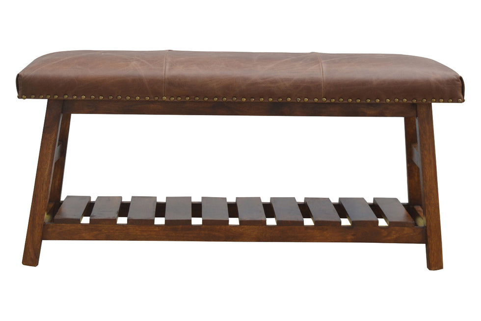 Artisan - Buffalo Hide Hallway Bench